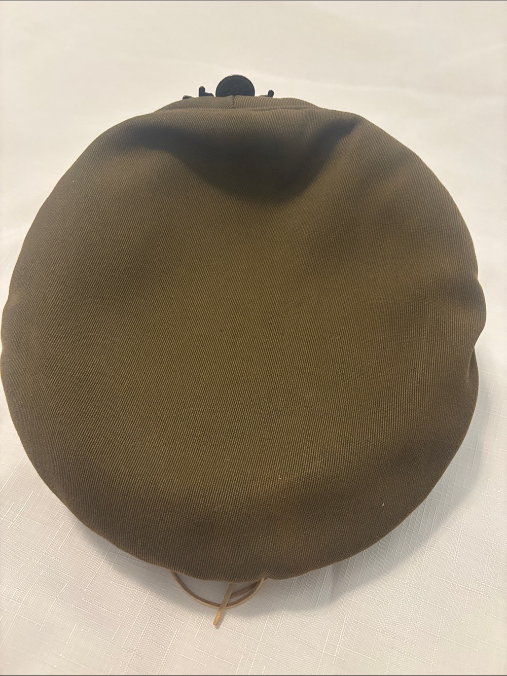 Burning Man custom Military Style Olive Green Peaked Cap w/Braided Trim Peace - Picture 11 of 11